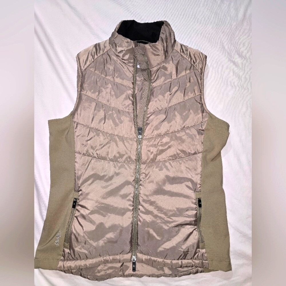 Daily Sports Born in Sweden  padded puffer vest golden tan size XL